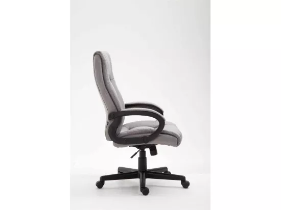 Chaise de bureau - Tissu & Blanc - Gris - XL Sparta
