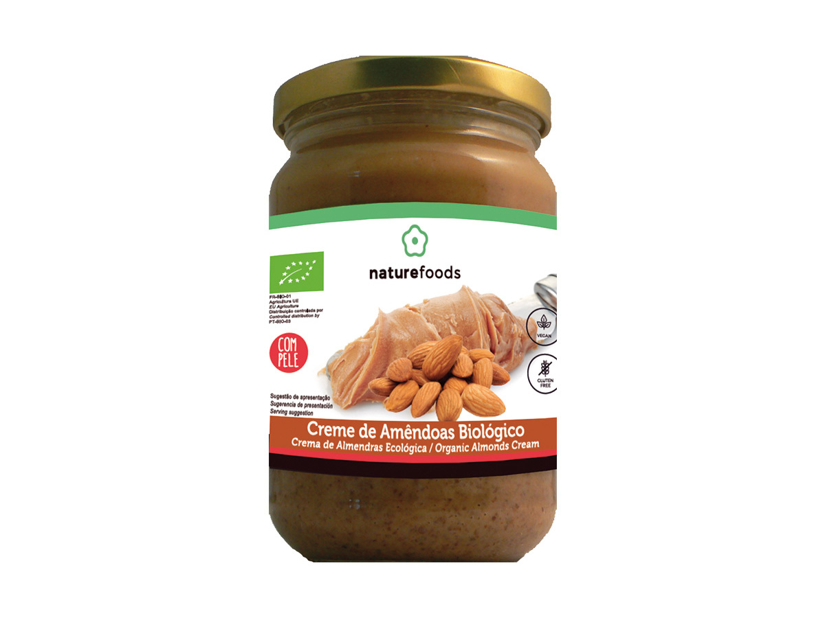 CREME BARRAR BIO NATUREFOODS AMÊNDOA 300 G