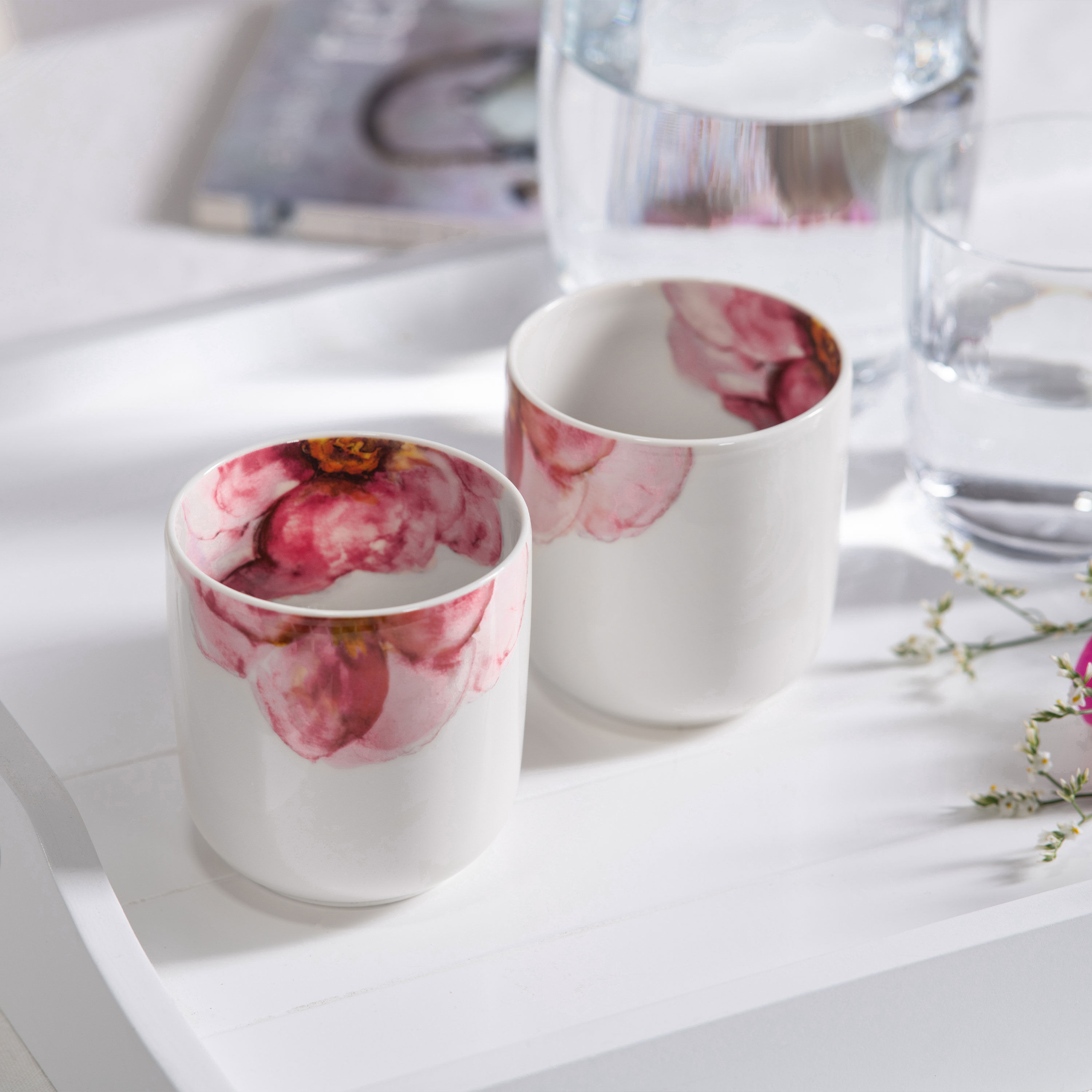 Rose Garden Coffee mug Multi-colored, 9.9 oz, Premium Porcelain
