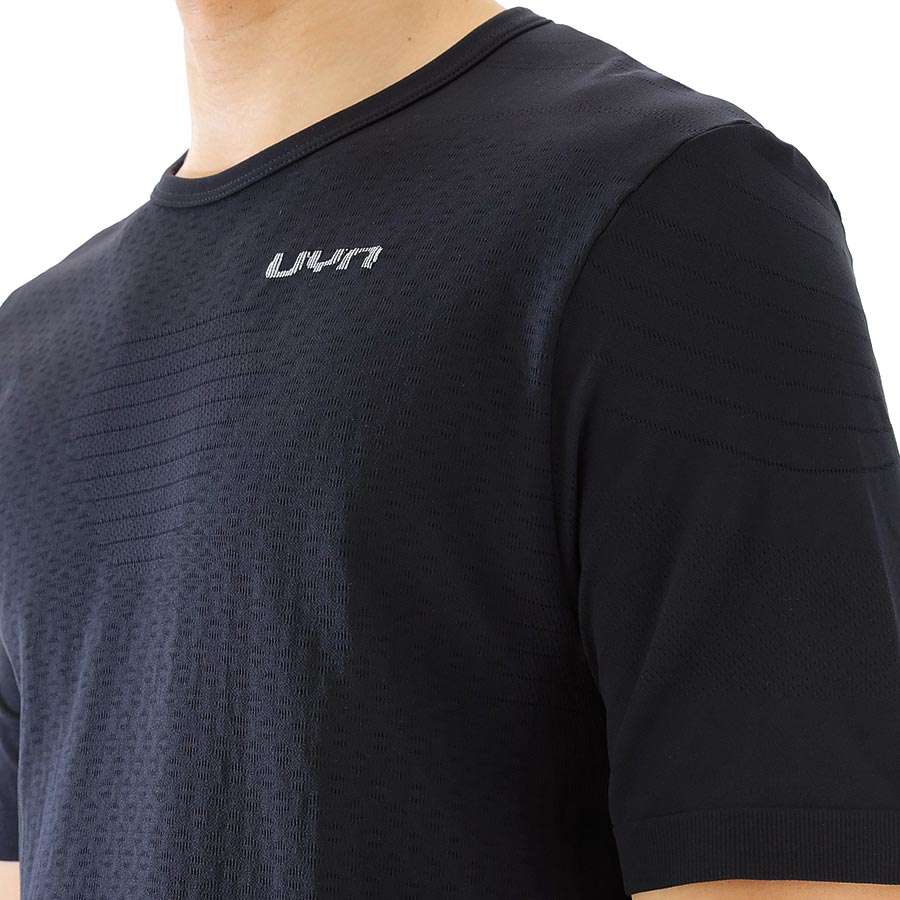 UYN Airstream Hardloopshirt Korte Mouwen Zwart Heren