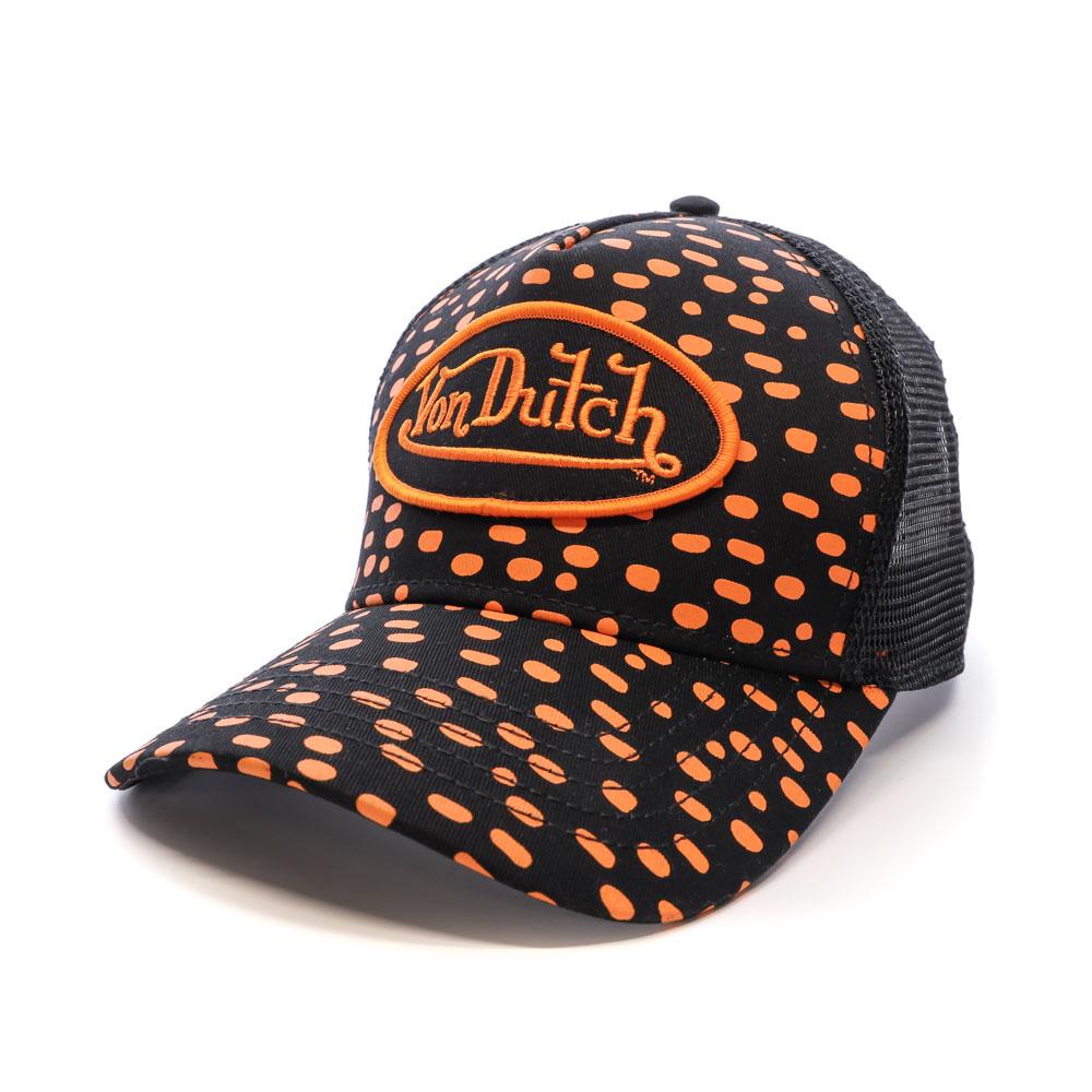 Von Dutch Casquette Noire/Orange Homme Von Dutch 909140