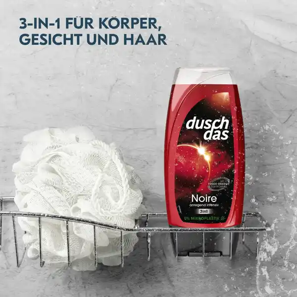 3-in-1 Duschgel & Shampoo Noire