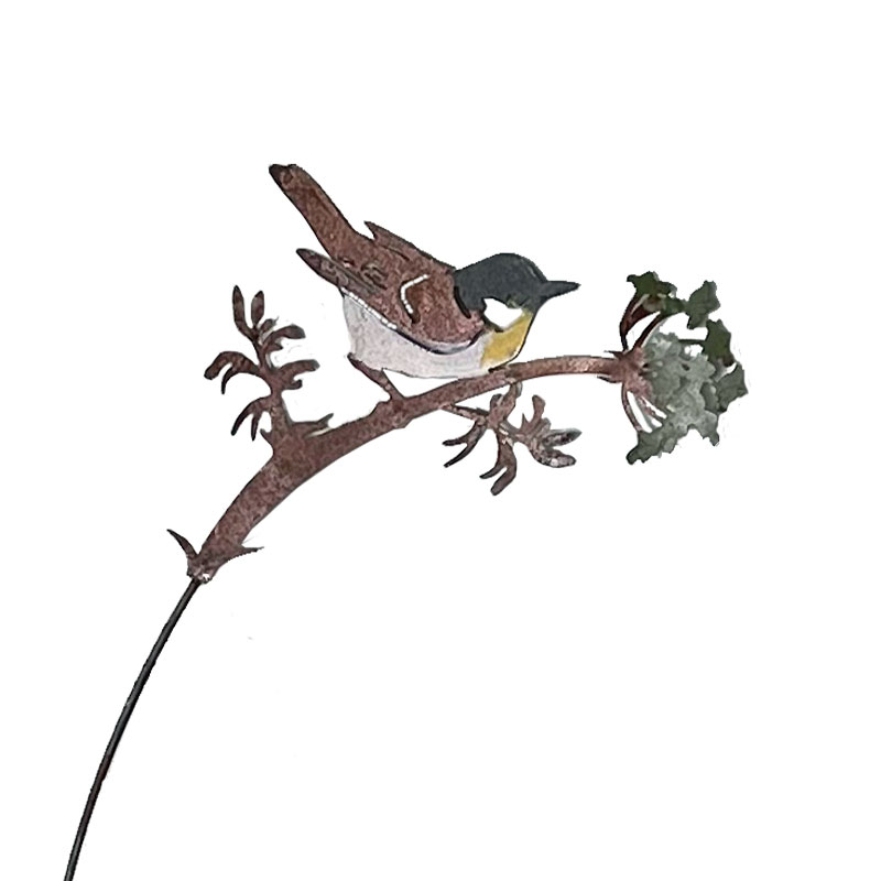 Ensemble 3 tuteurs oiseaux sur branches 93cm