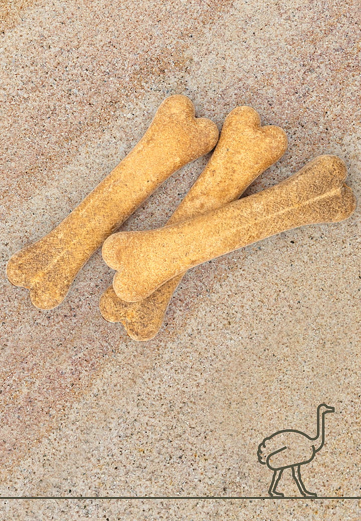 Vet-Concept Struisvogelbotten Snack Hond 15 cm 3 stuks
