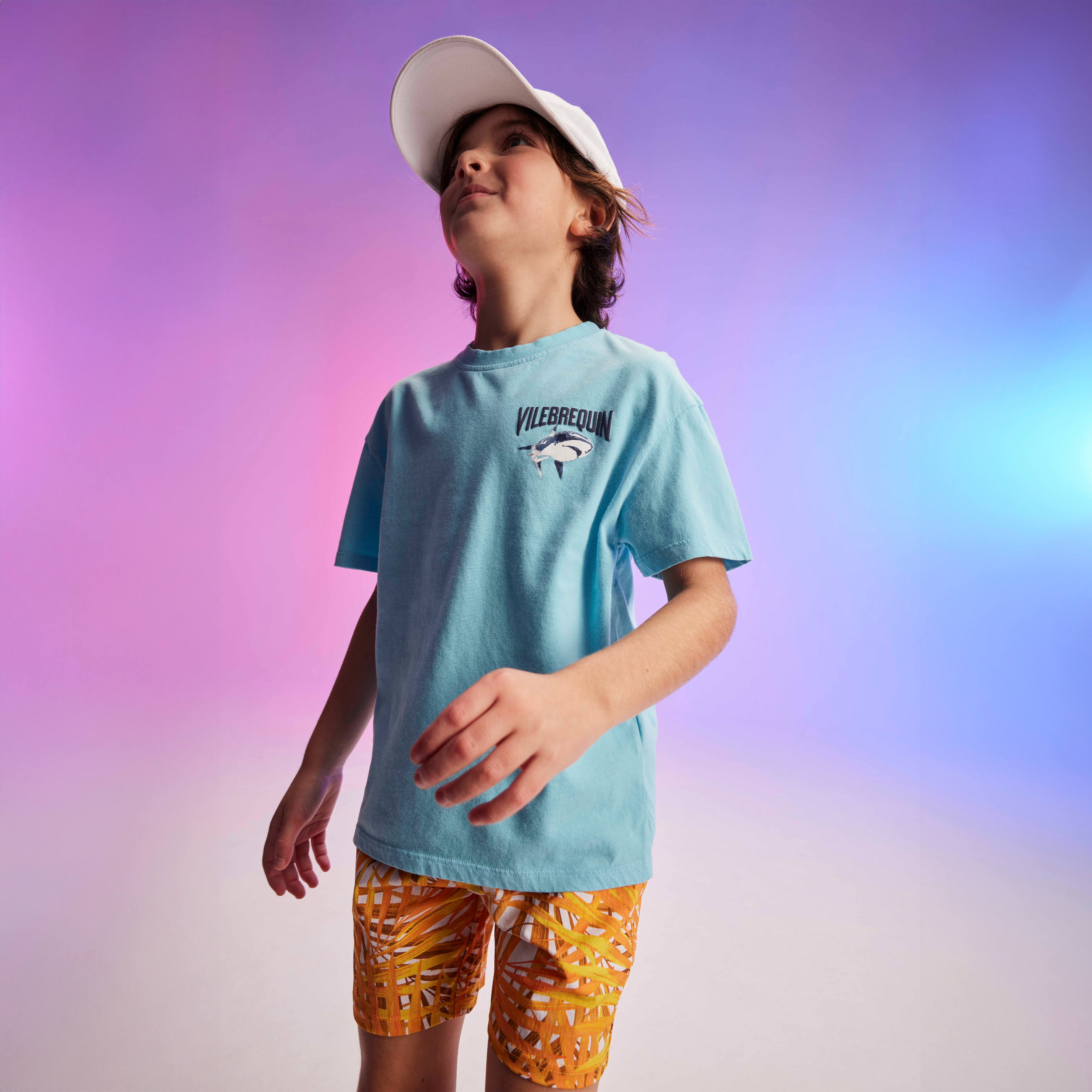 T-shirt en Coton Organique Garçon Requins