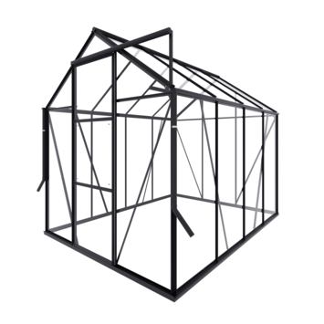 Royal Well Kate II kweekkas aluminium zwart 4,83 m²