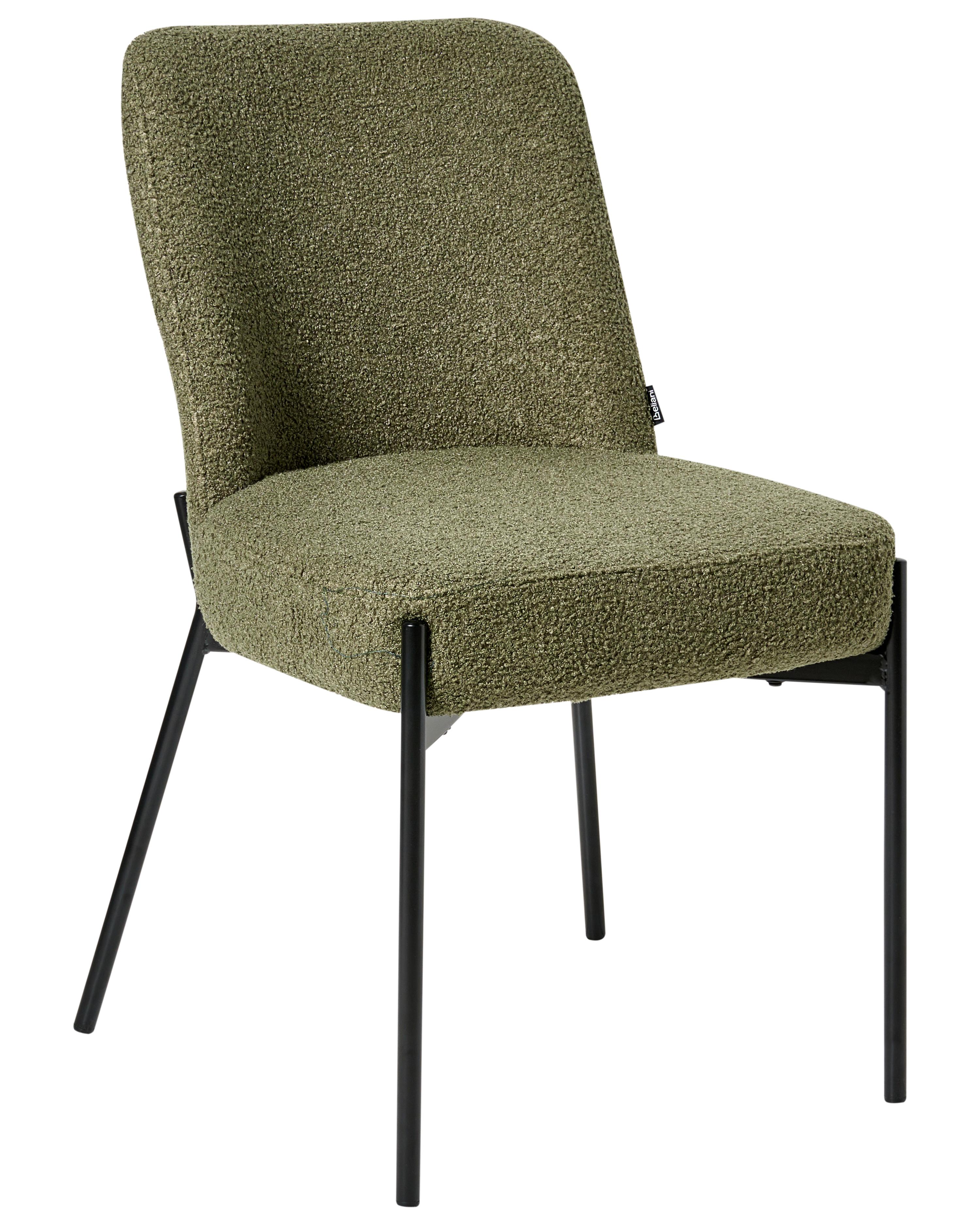 Set van 2 stoelen MALIN Bouclé Donkergroen