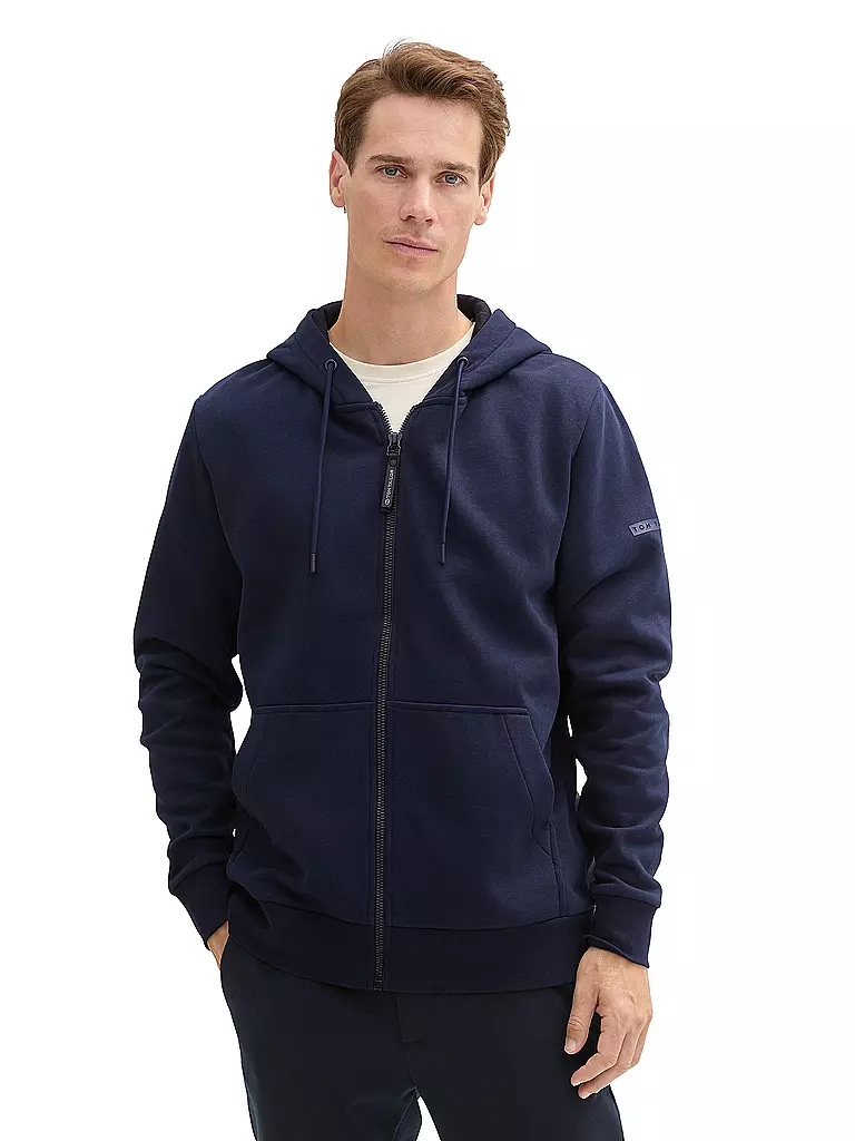 TOM TAILOR Sweatjacke dunkelblau