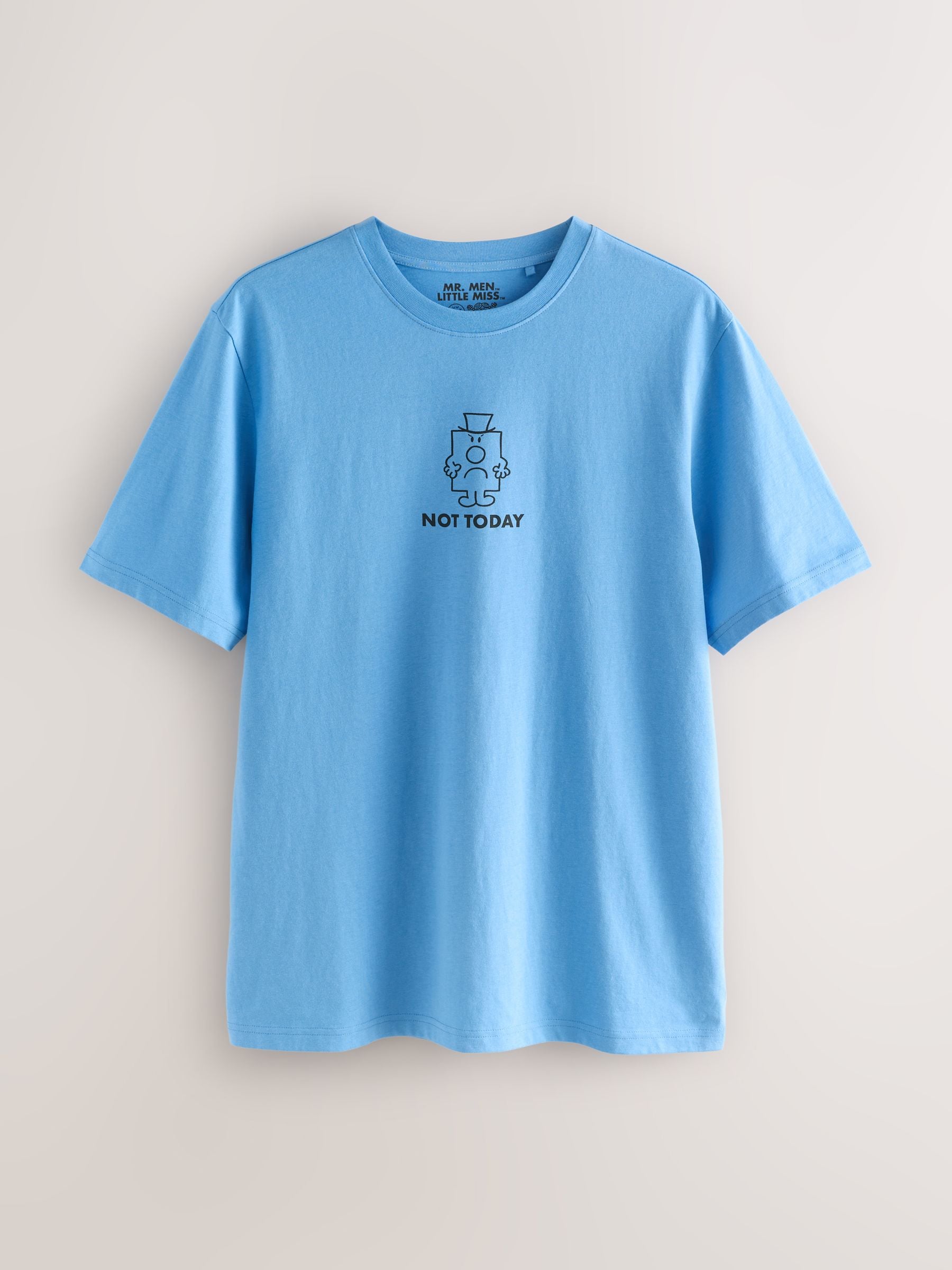 Blauw - License Mr Men Grumpy Pyjama's Set