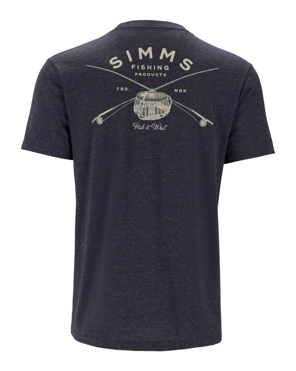Simms Classic Tackle T-Shirt Navy Heather