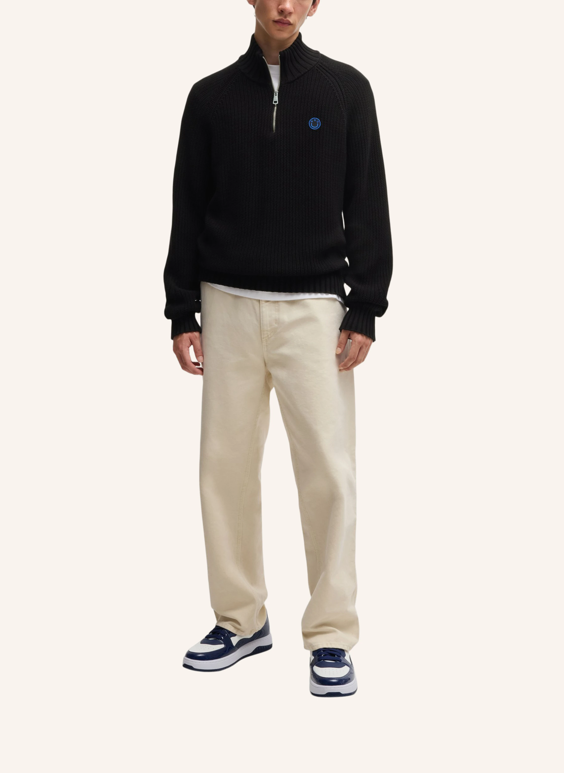 HUGO Strickjacke SELIOH Relaxed Fit