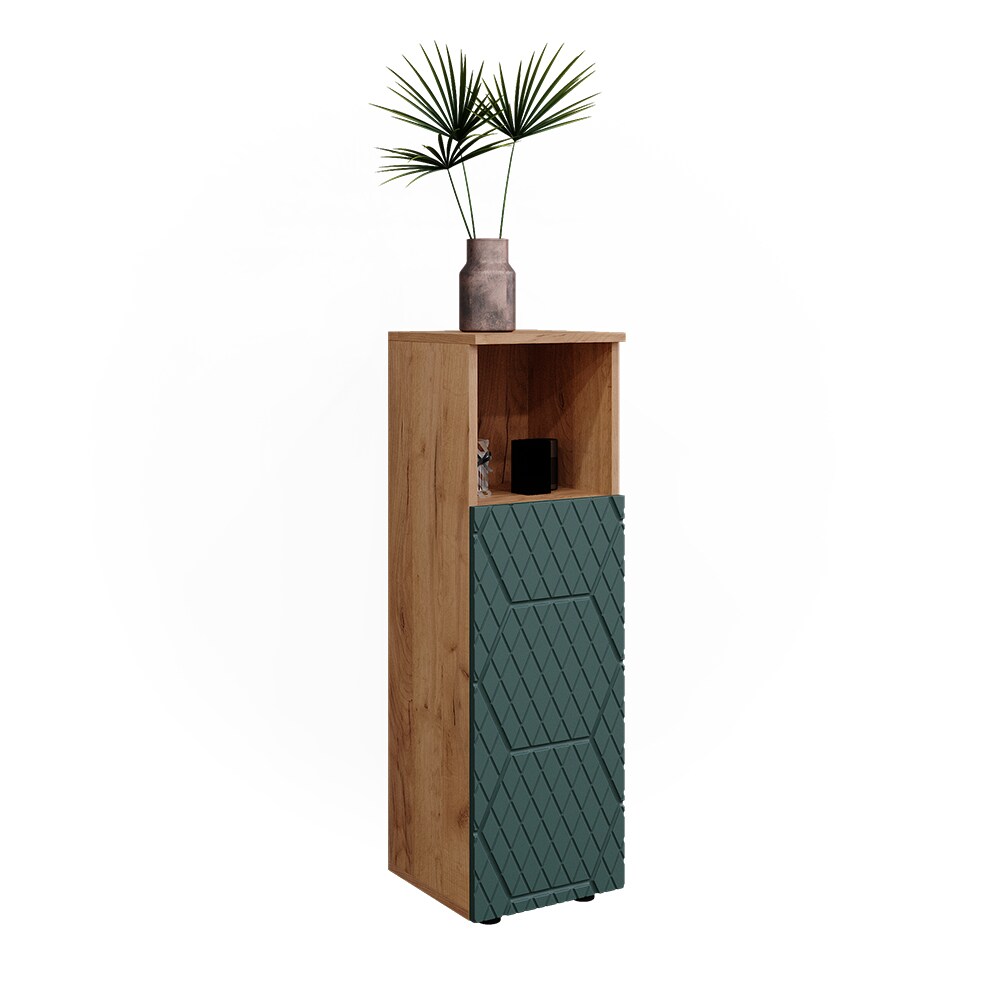 Vicco Midischrank Irma Eiche Grün 30 x 95 cm Badezimmer