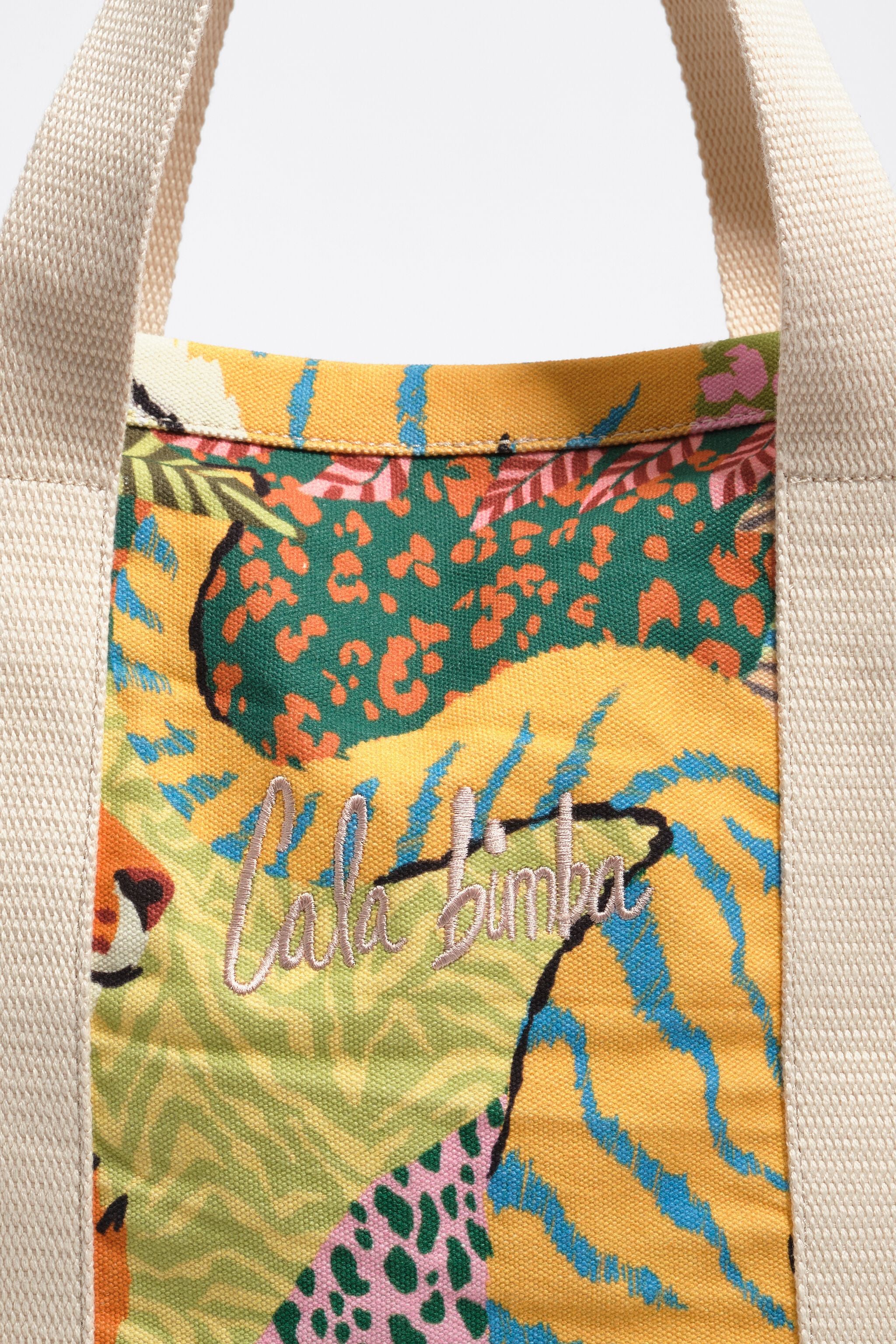 Bolsa de praia maxi selvagem de algodão