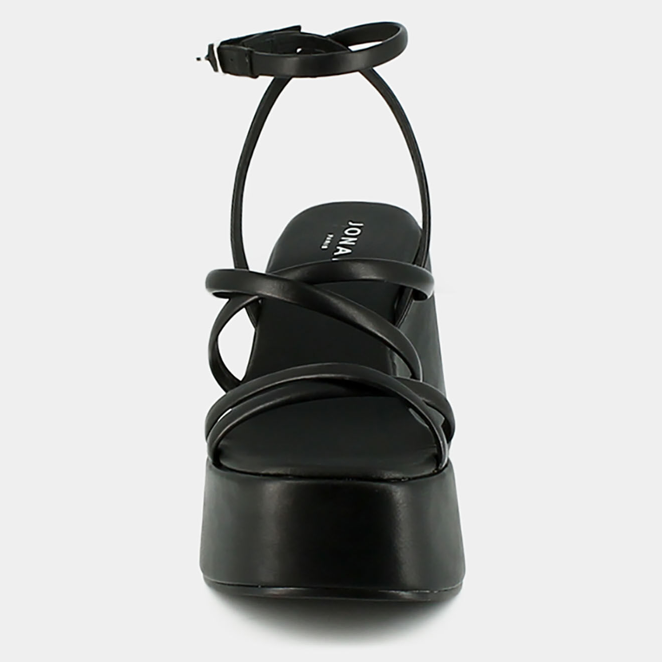 Jonak Sandales en Cuir Nolwenn noires - Talon 9 cm
