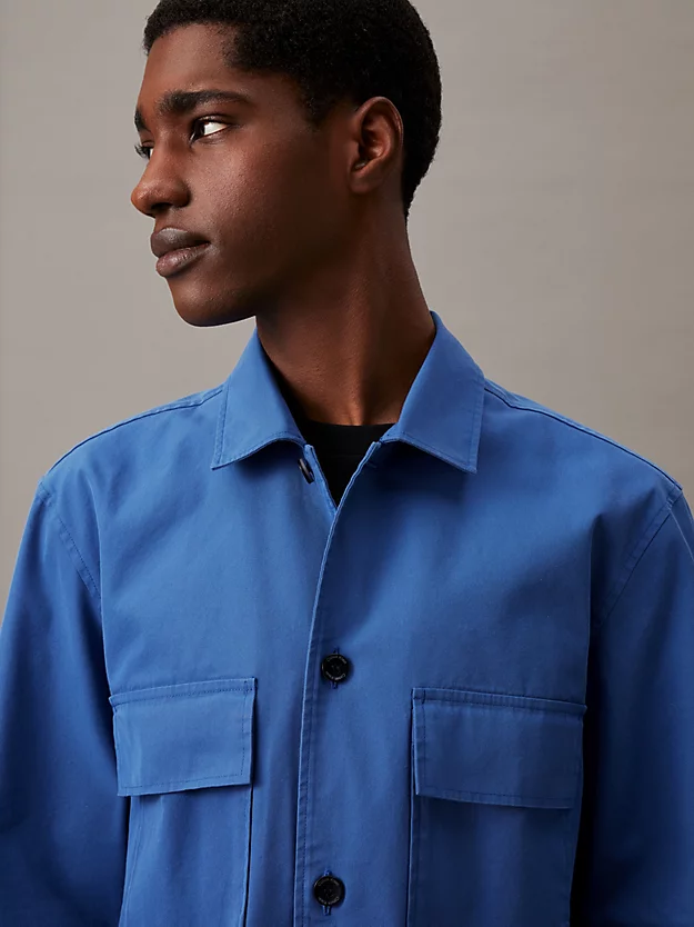 Camisa de sarja quadrada