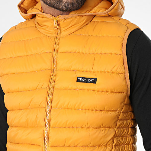 Doudoune Sans Manches A Capuche Terry Orange