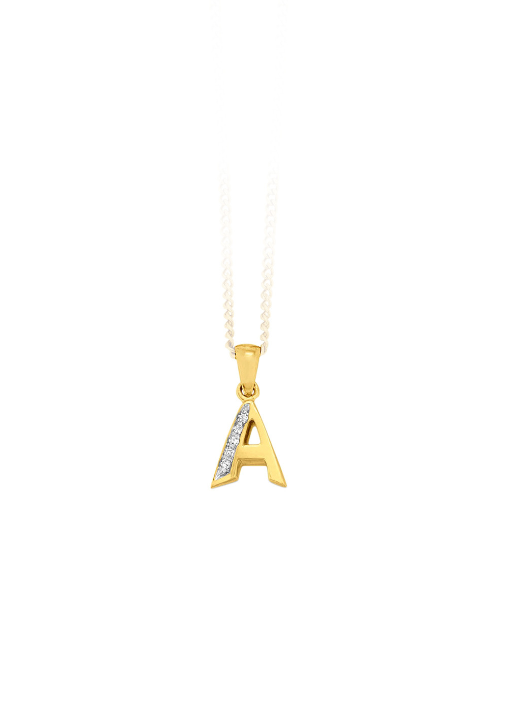 Buchstaben-Anhänger mit Diamanten