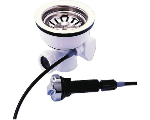 1/2 inch zeefkorfklep met Bowdenkabel, chroom TB598445