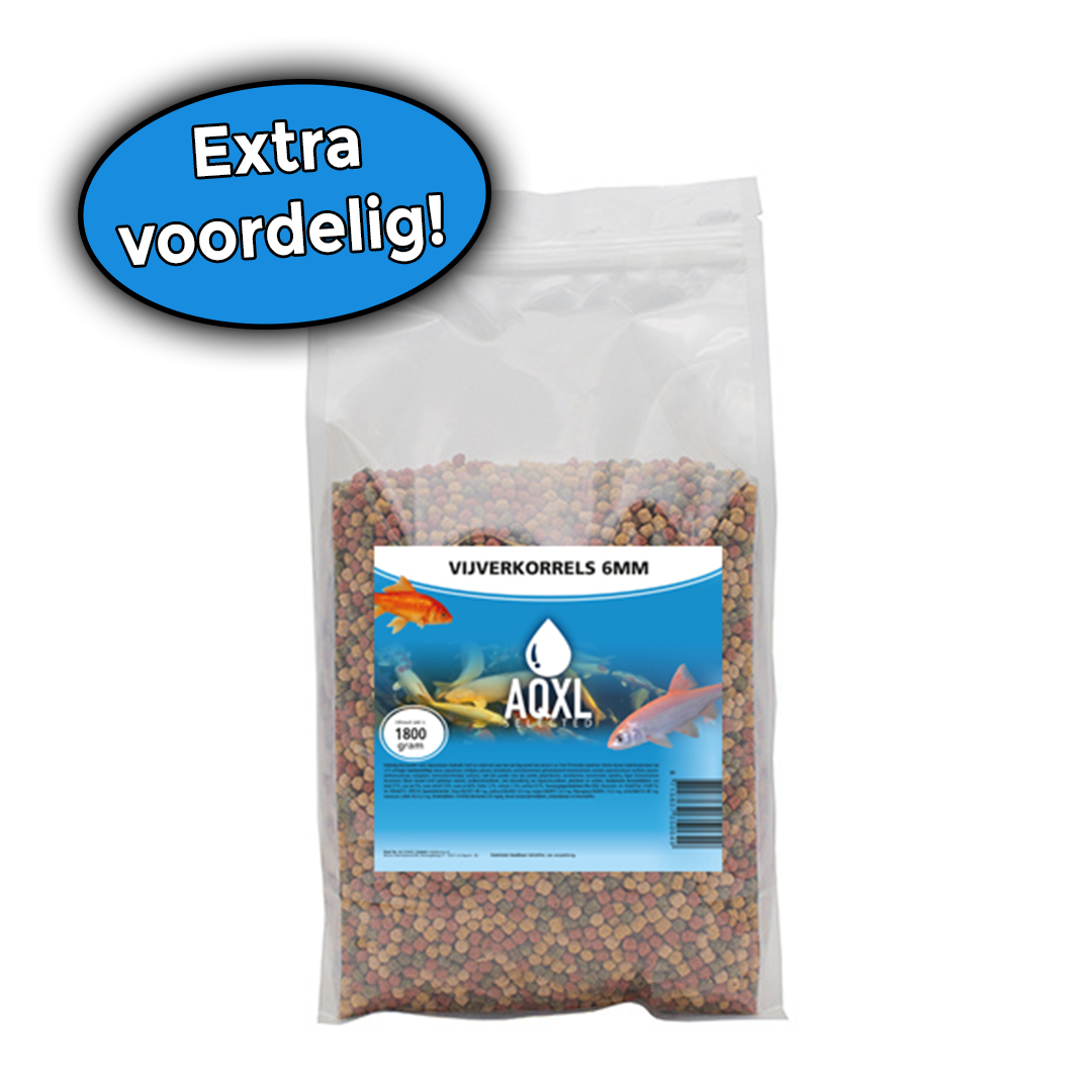 AQXL Selected Vijverkorrels L 6mm 1,8kg | Vijvervoer