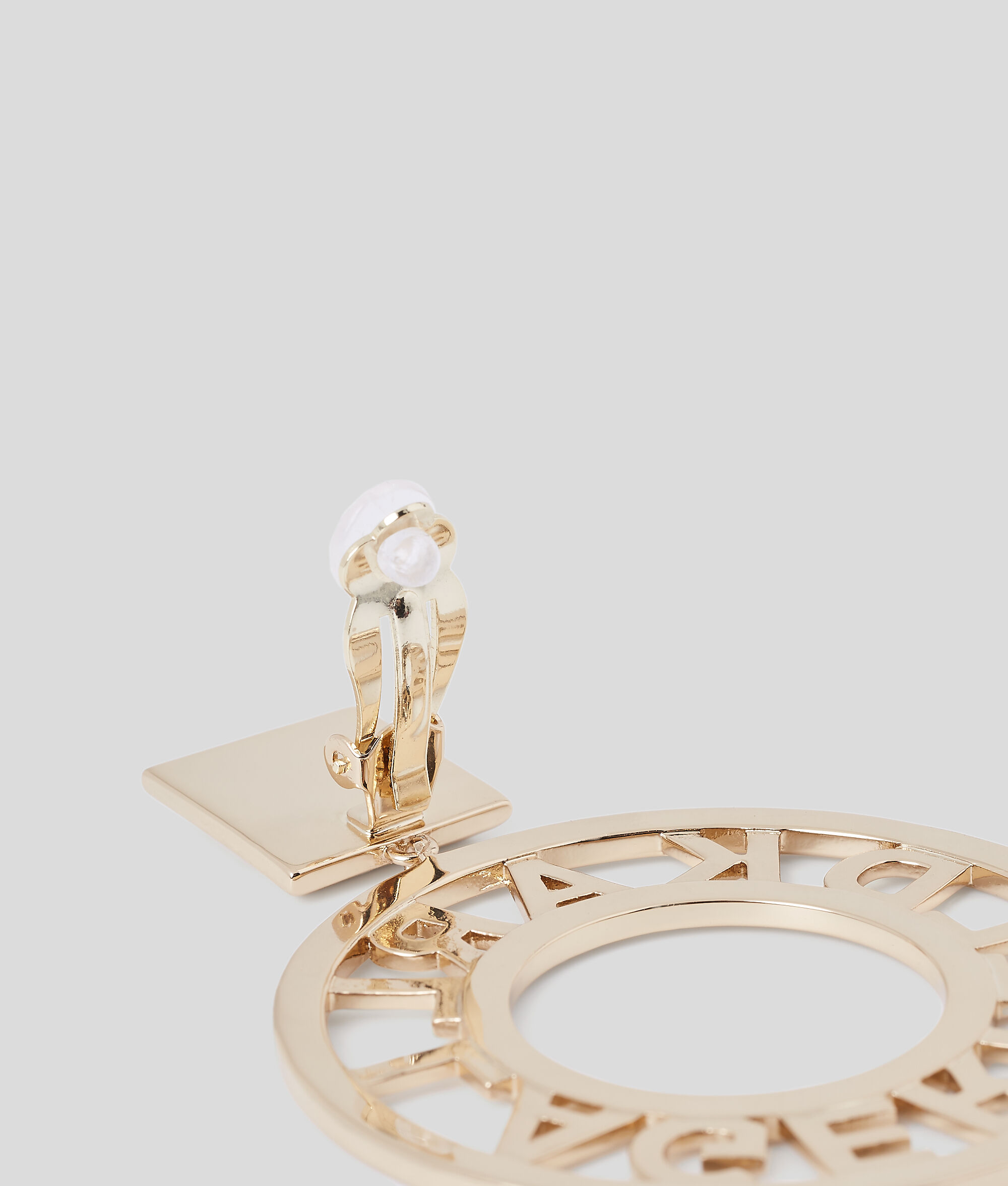 BOUCLES D'OREILLES CLIP AVEC LOGO K/CIRCLE ARCHIVE
