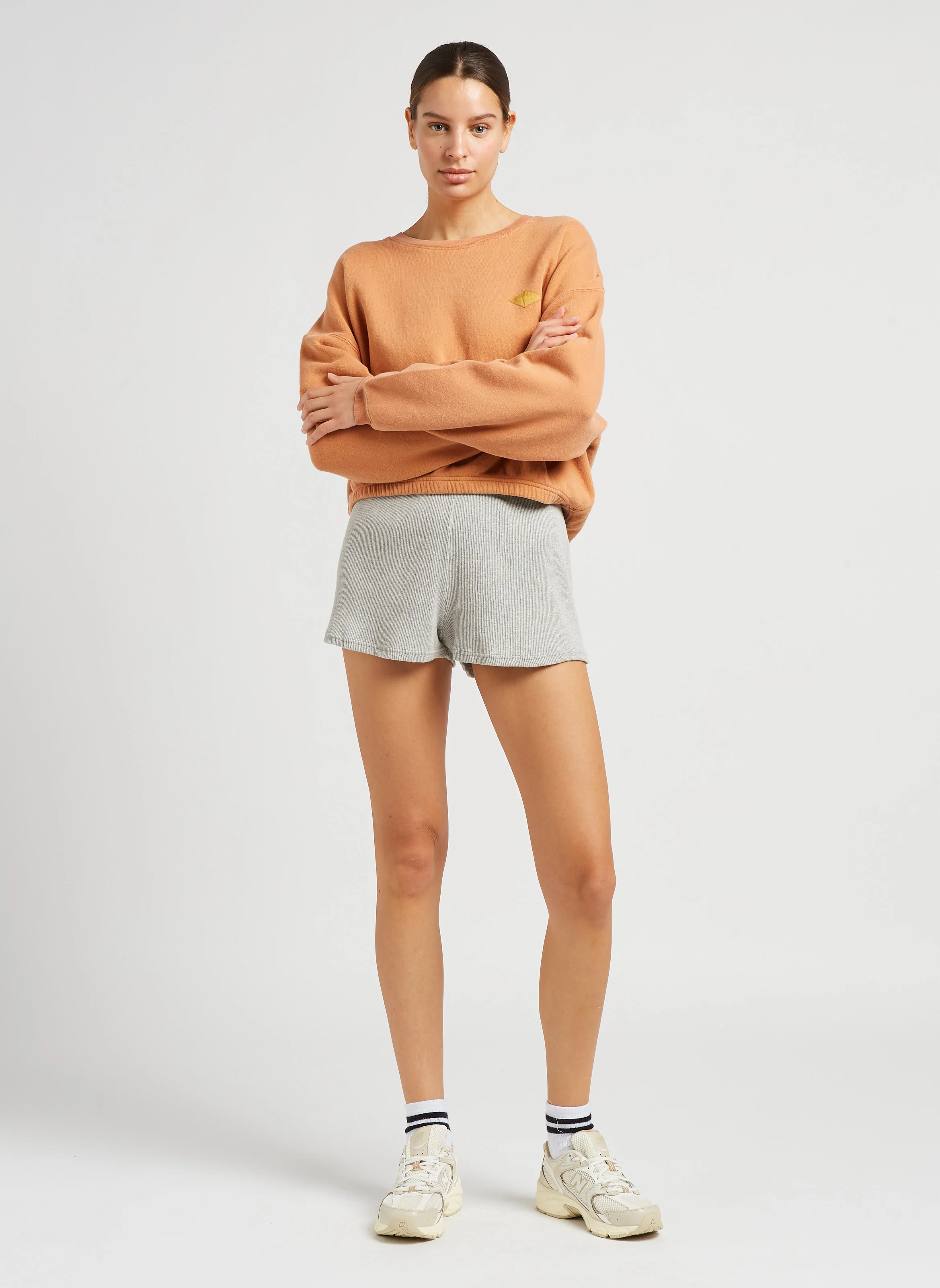 530 - Baskets basses en mesh | Beige
