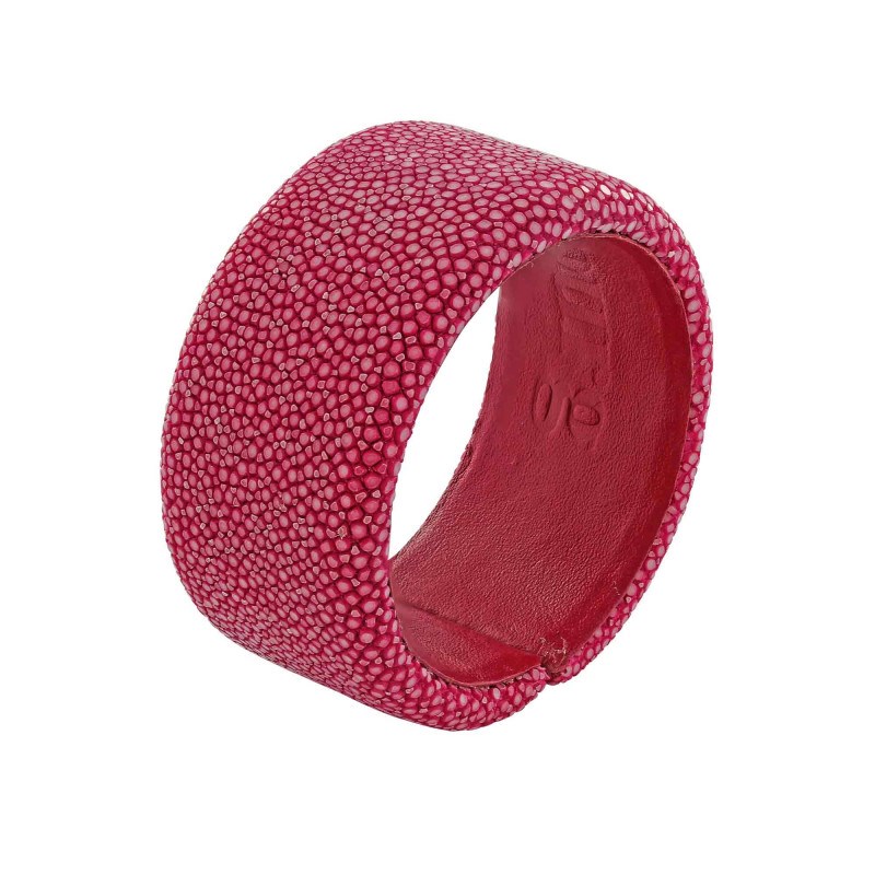 Bracelet Galuchat fuchsia 30