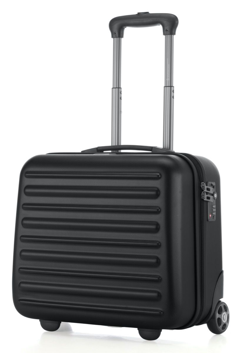 Tegel - mala de viagem rígida para piloto, cor bronze metálico fosco, certificação TSA, 38 cm, 32 litros
