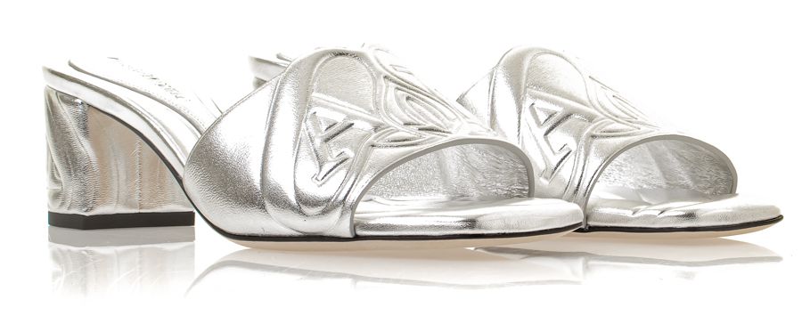 Alexander McQueen Laminated Leather Sandals