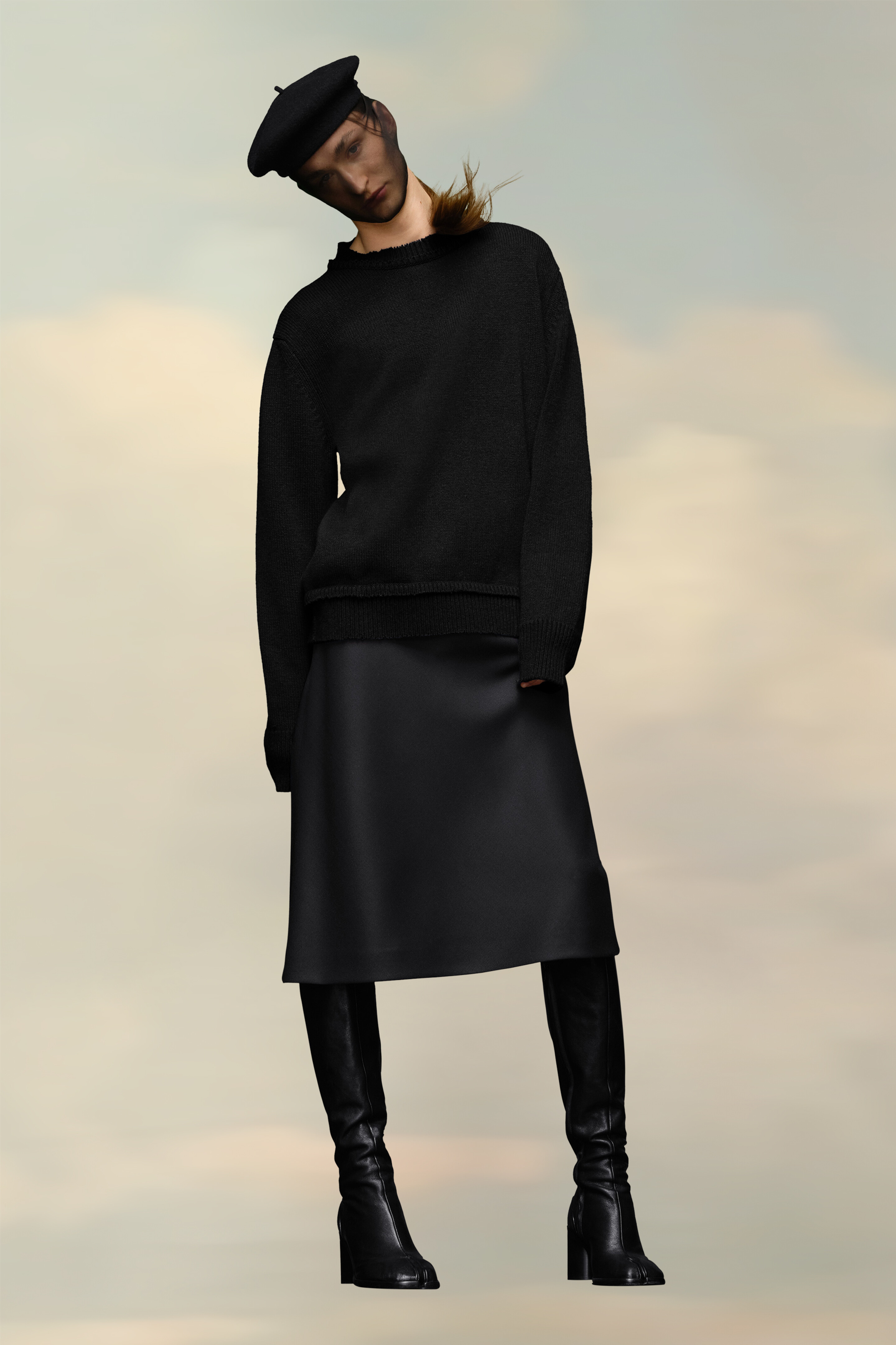 Pull avec coudières Noir