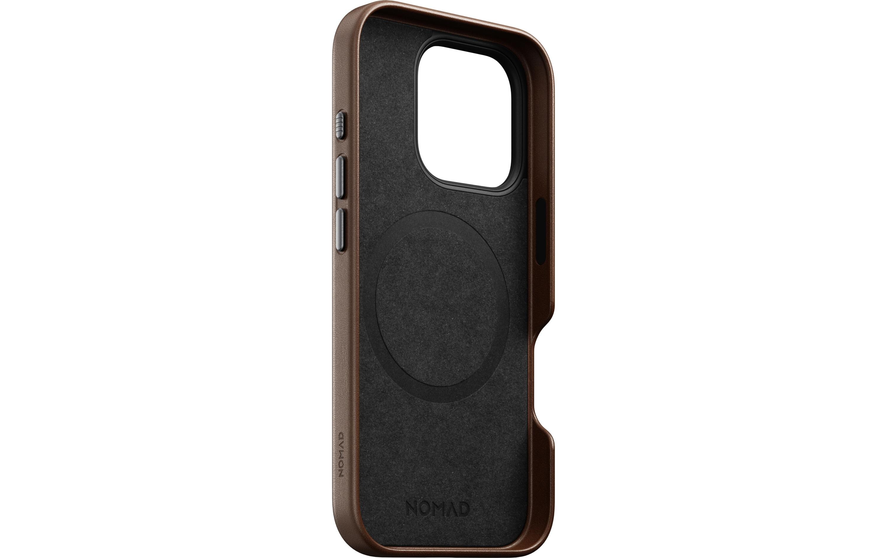 Back Cover Traditional Leather iPhone 16 Pro RostbraunSchutzhülle aus Leder für das Apple iPhone 16 Pro
