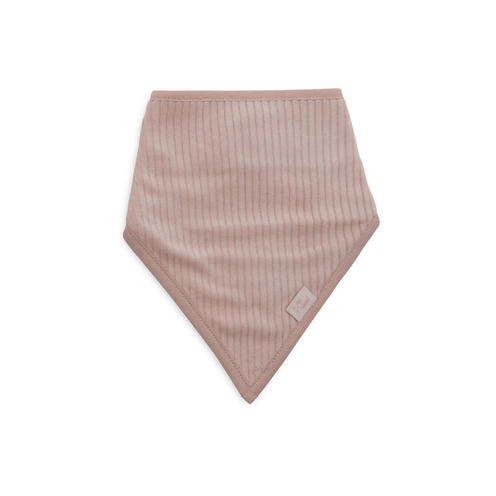 Lot de 2 bavoirs bandana Velvet rib - Wild rose/Ivory - JOLLEIN