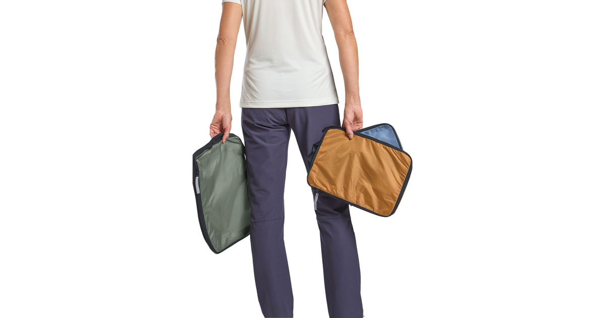 Jack WolfskinCompression Cube Set tas  (Grijsgroen/transparant)