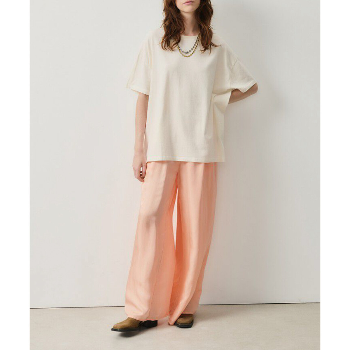 AMERICAN VINTAGE<br>Camiseta de manga curta com decote canoa PYMAZ