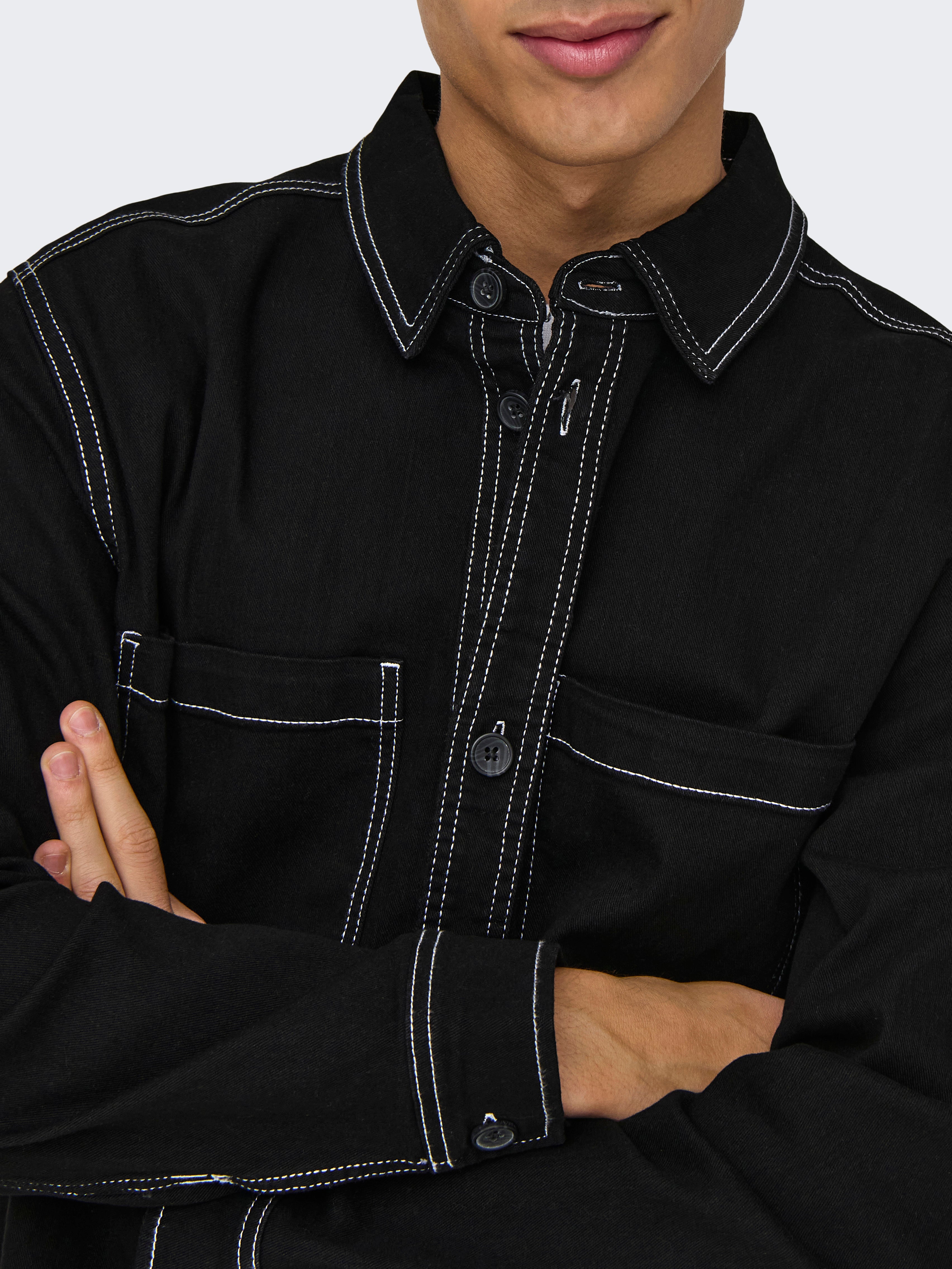 ONSDAGO Hemdjacke Black Denim