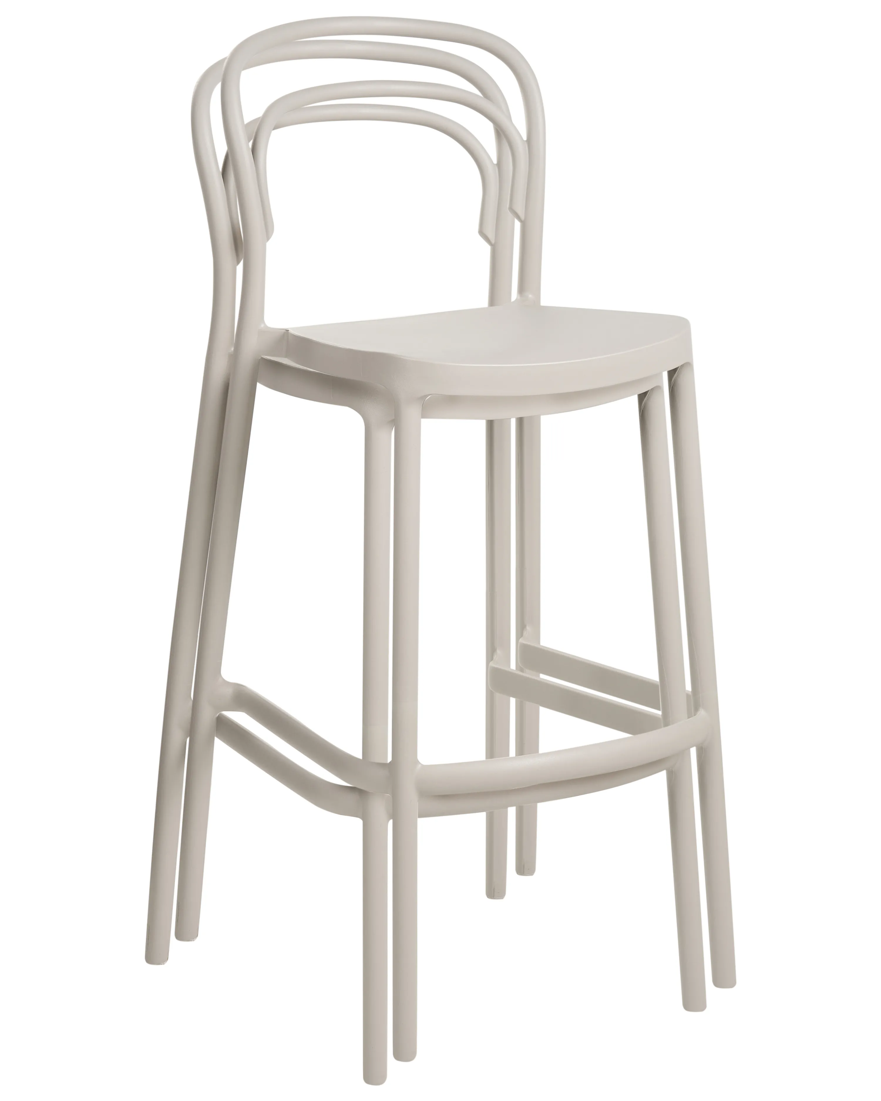 Set van 2 tuinbarkrukken PORANO Beige