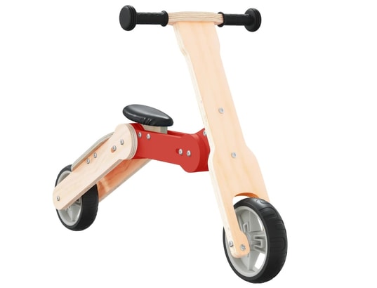 VIDAXL - Trottinette pour enfants 2-in-1 rouge