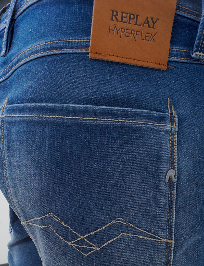 REPLAY JEAN ANBASS SLIM BLEU DENIM