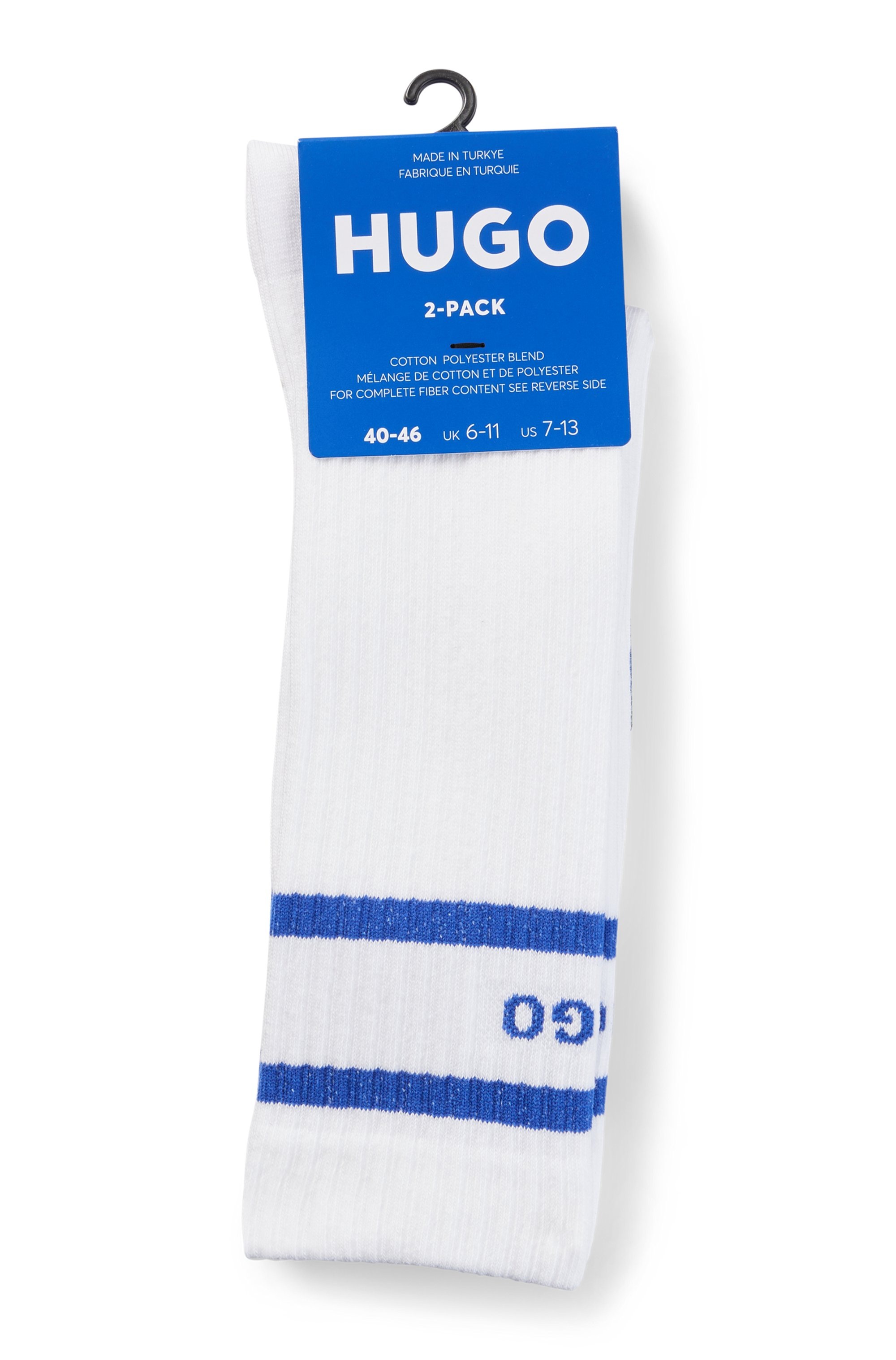 HUGO Blue Freizeitsocken »2P SK BLUE STRIPE CC« 2 Paar tlg. Unisex Sportsocken High
