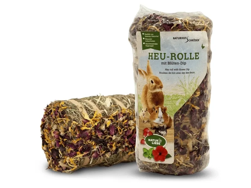 Naturhof Hø-Rulle med blomstermix (200g)