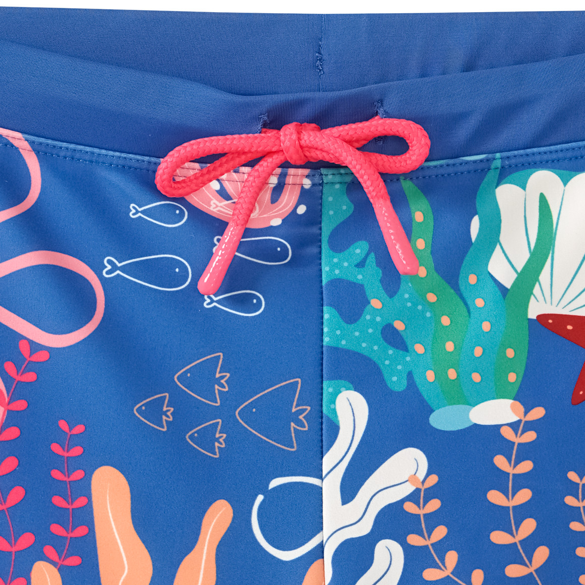 Famy Jungen Badehose mit Meeres-Motiven blau / bunt