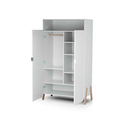 Armoire PIRATE Blanc et Hêtre - AT4