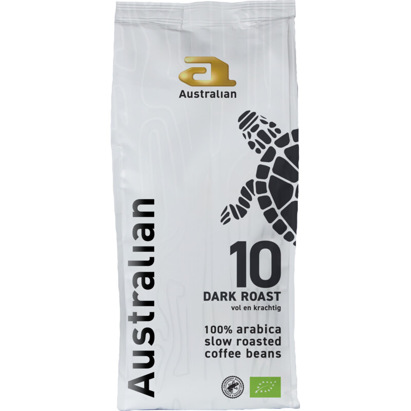 Australian Organic dark roast koffiebonen