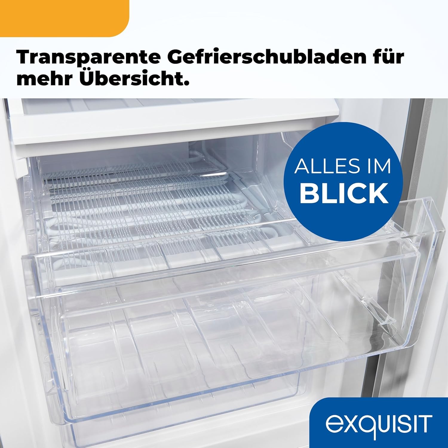 Exquisit Kühl-Gefrierkombination, 143 cm Höhe, Kühlschrank mit Gefrierfach, 4-Sterne-Gefrieren, 173 Liter, Alarm-Funktion, Kühl Gefrierkombination freistehend, KGC5233-60-HE-040D inoxlook