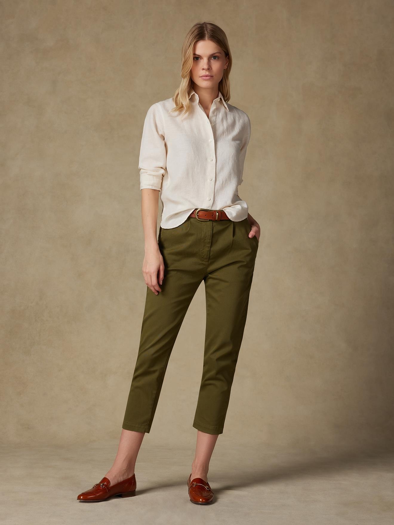 Chemise Albane en lin sable