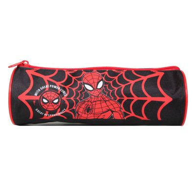 Trousse ronde Spiderman - 1 compartiment - rouge - Bagtrotter