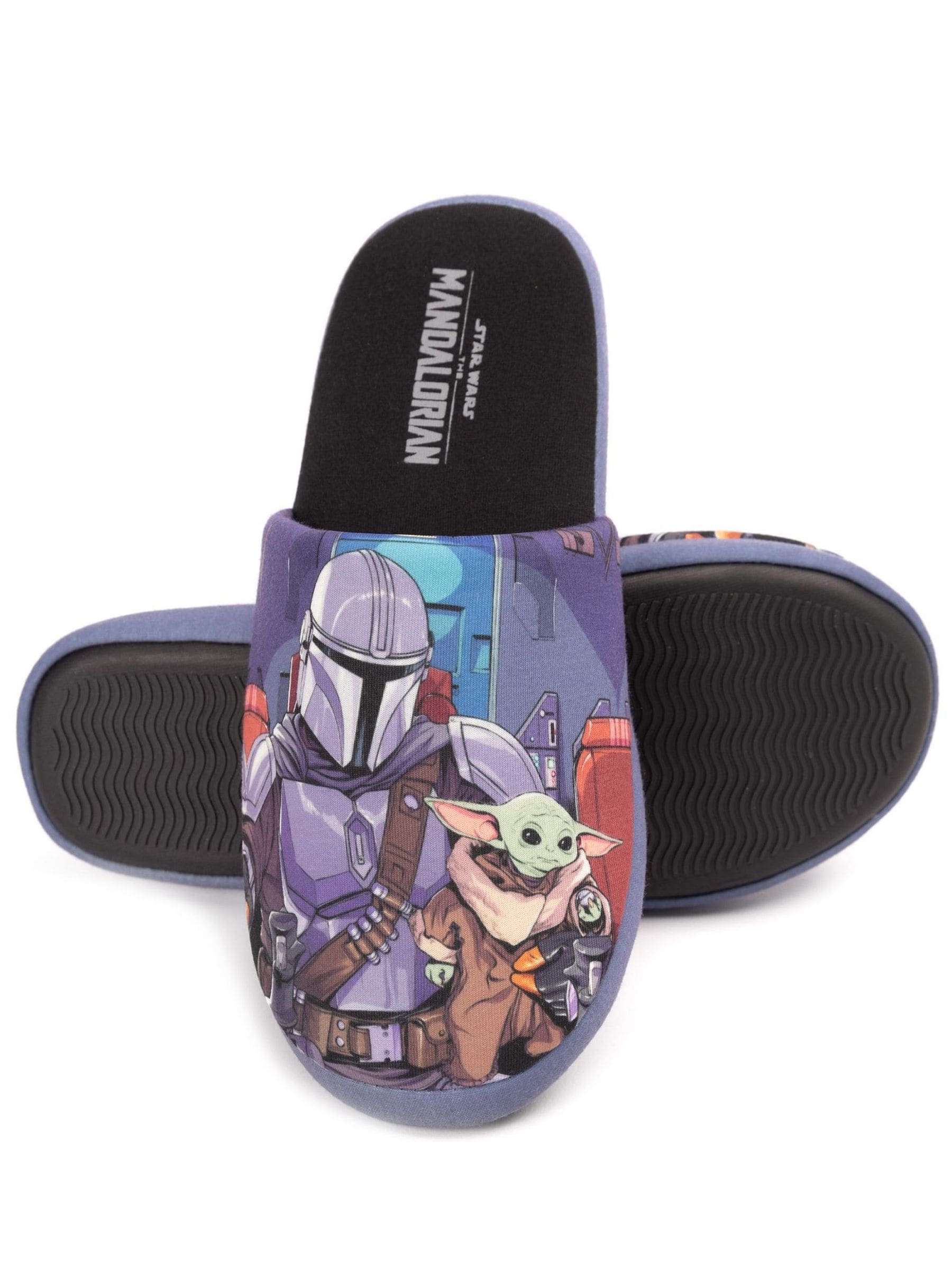Zwart met sterrenprint - Vanilla Underground Mr Men Mr Lazy pantoffels