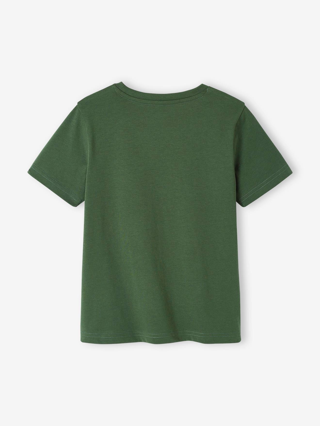 Conjunto com 3 camisetas de manga curta sortidas para meninos, na cor amarela.