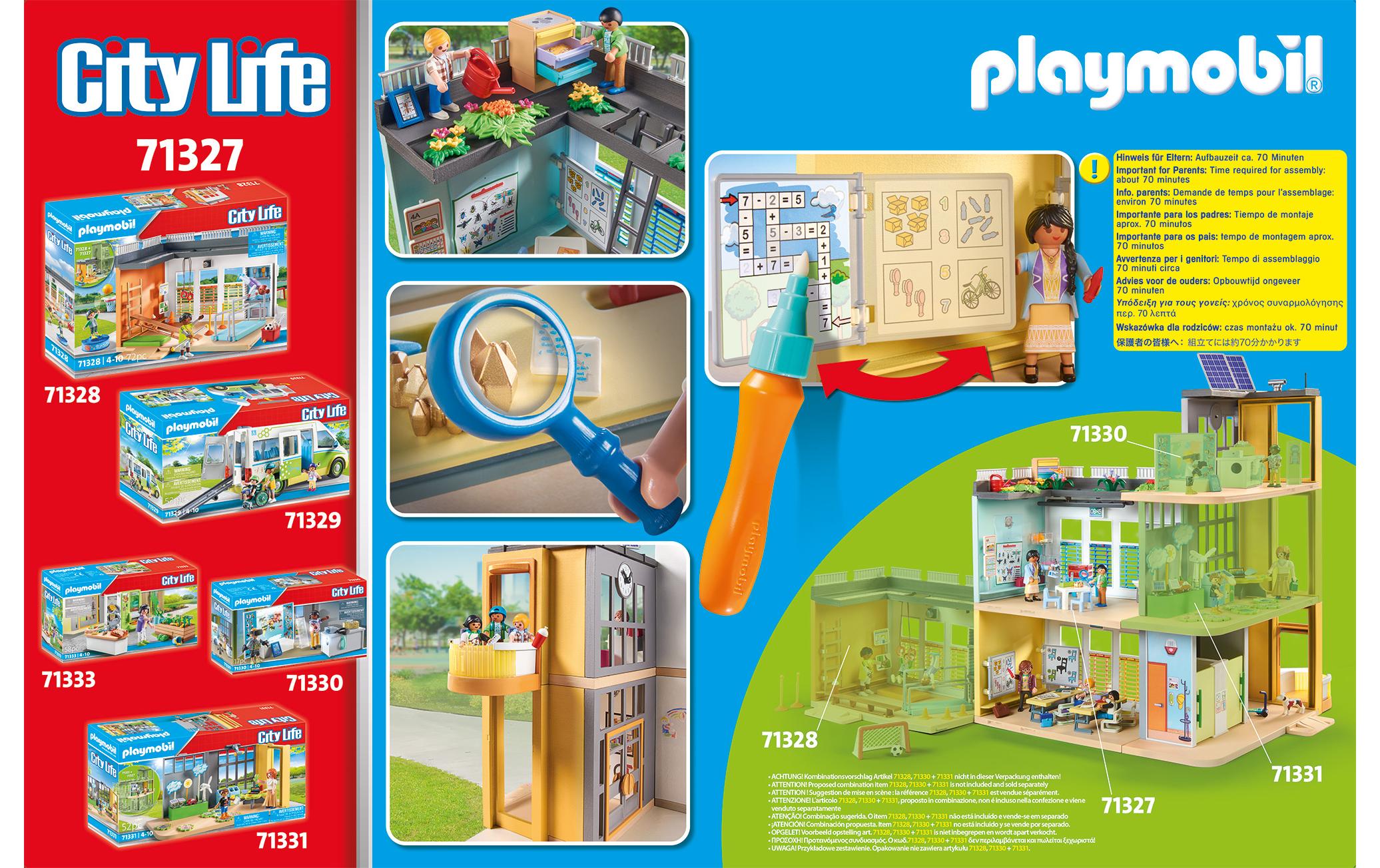 City Life Grosse Schule 71327Grosses Spielfiguren-Set