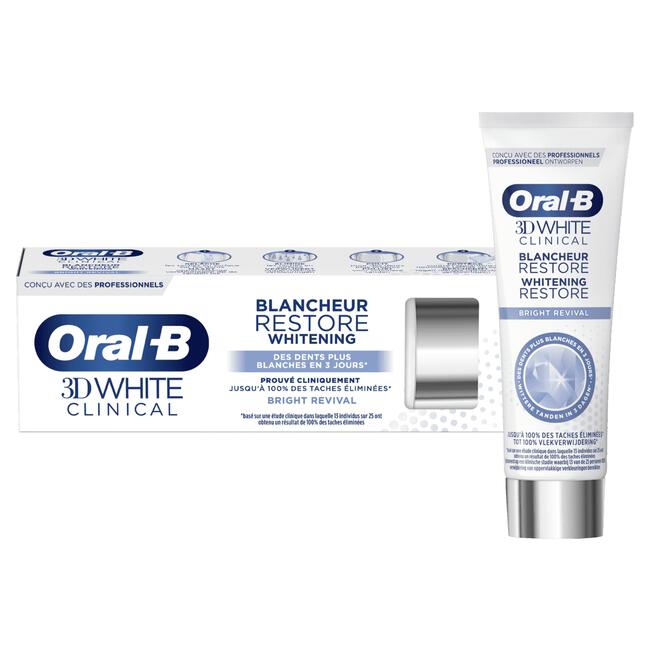 Oral-B 3D White Clinical Bright Revival Tandpasta 75 ML