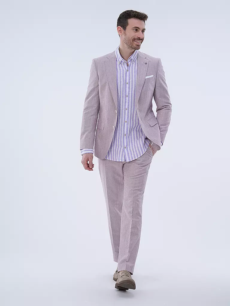BOSS Anzughose Slim Fit H-GENIUS-242 rosa
